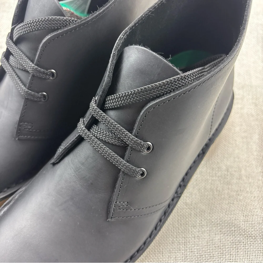 Clarks Men's Black Bushacre 3 Leather Boots Size 7M